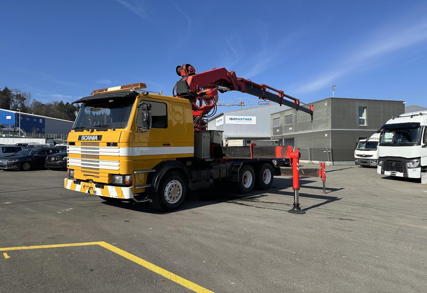 1989 Scania R143 V8 6x4 Palfinger PK45000C - Fahrzeugfoto