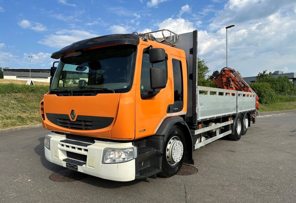 (D) 2012 Renault Premium 430 6x2 Brücke mit Ladekran