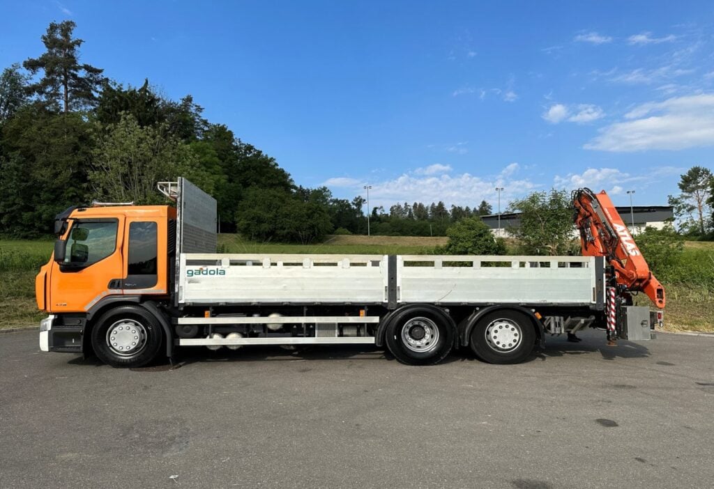 (D) 2012 Renault Premium 430 6x2 Brücke mit Ladekran