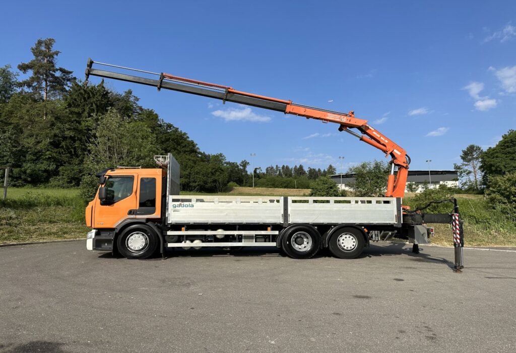 (D) 2012 Renault Premium 430 6x2 Brücke mit Ladekran