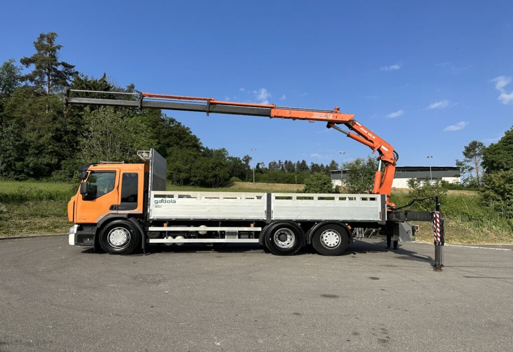 (D) 2012 Renault Premium 430 6x2 Brücke mit Ladekran