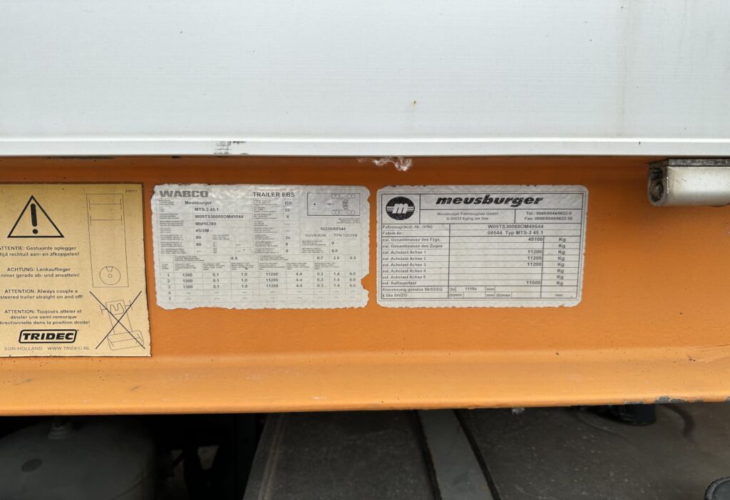 (D) 2008 Meusburger MTS-3 Tieflader