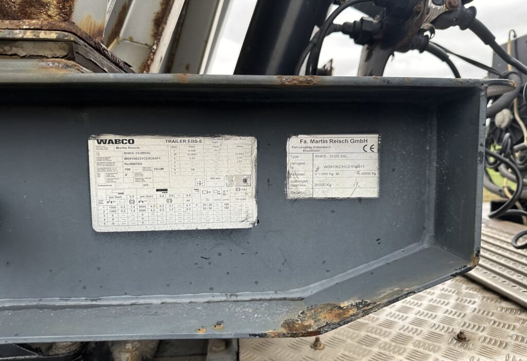 2012 Reisch RHKS-31/20 SSL Kippauflieger