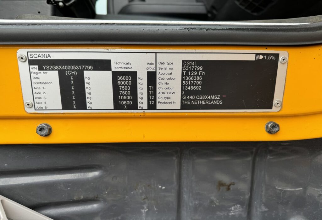 (D) 2013 Scania G440 8x4 Haken