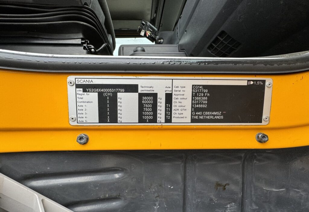 (D) 2013 Scania G440 8x4 Haken