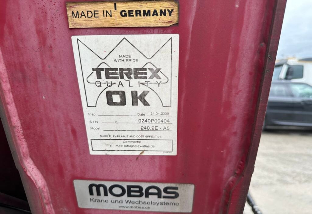 2009 Terex 240.2E-A5 Ladekran