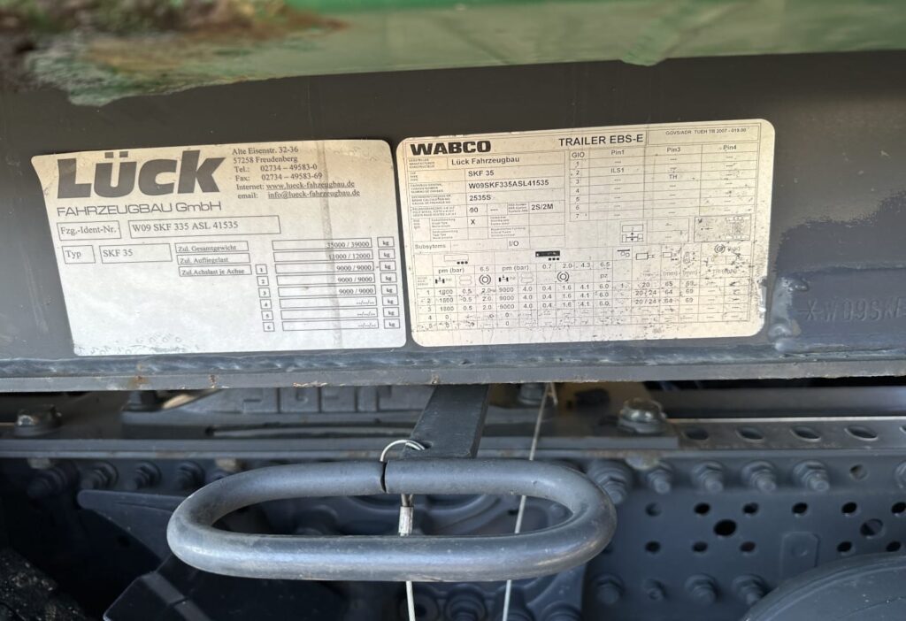 2011 Lück SKF 35 Kippmulde