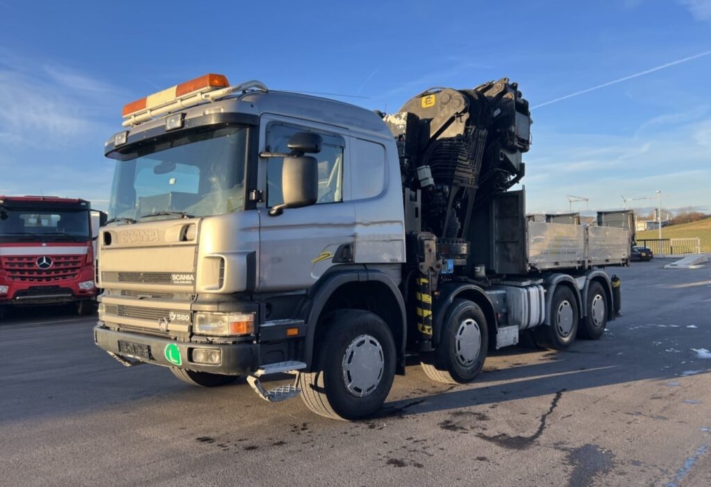 (D) 2001 Scania P124CB 8x4*6 Effer 920/6S JIB 4S+Winde