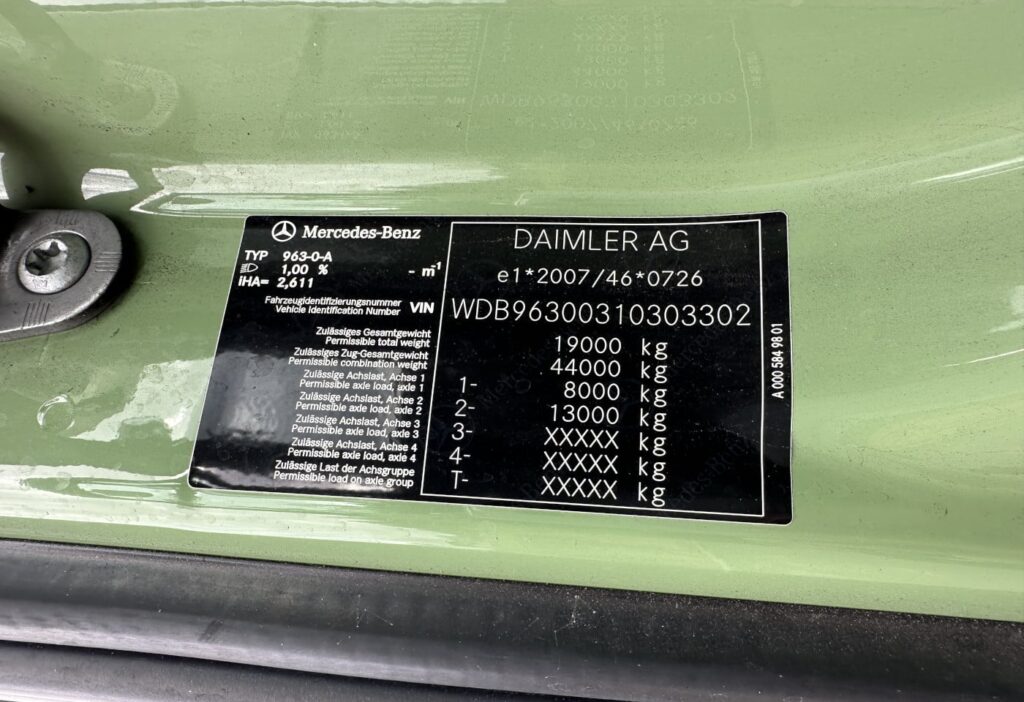 2018 Mercedes-Benz Actros 1842 4x2 Chassis-Kabine