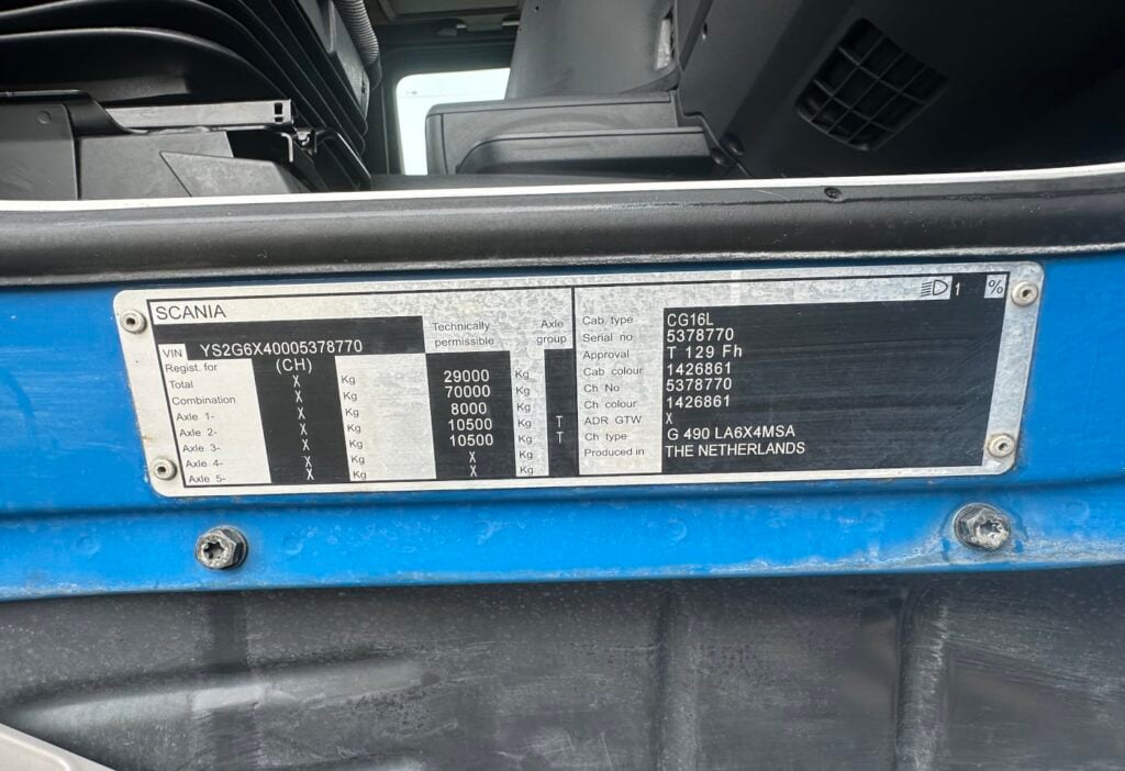 2015 Scania G490 LA 6x4 SZM