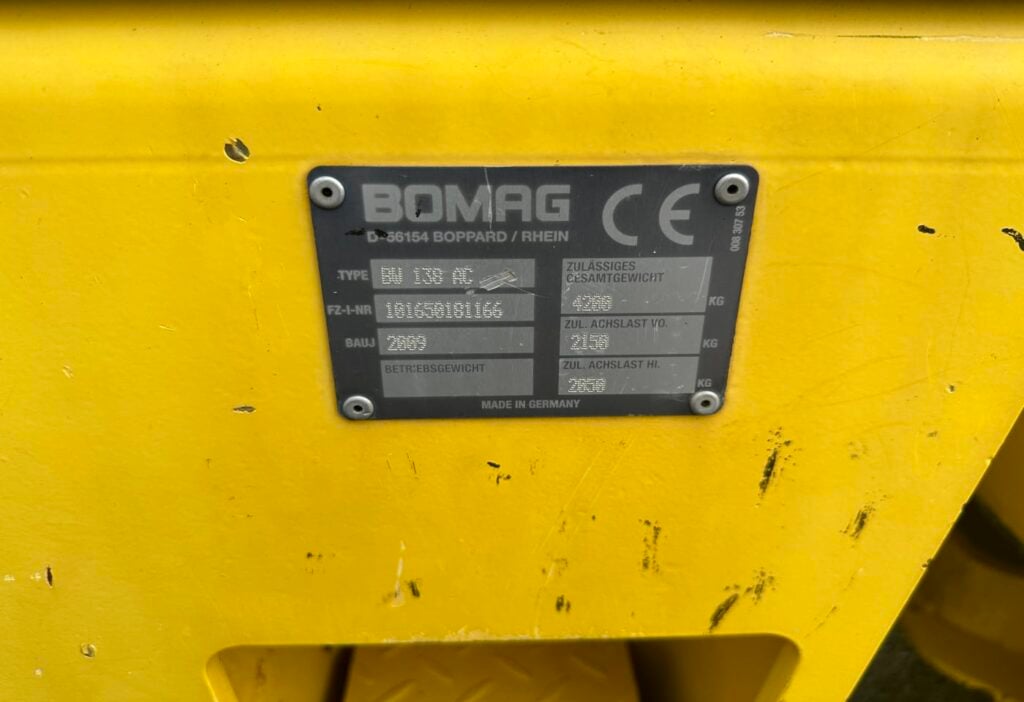 2010 Bomag BW 138 AC Walze
