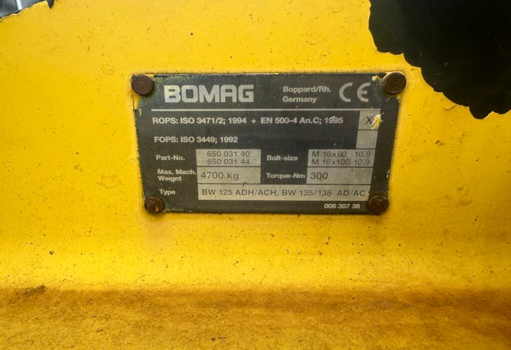 2010 Bomag BW 138 AC Walze