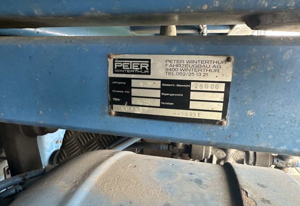 1995 MB-2544 6x4/4 Kipper / Kran