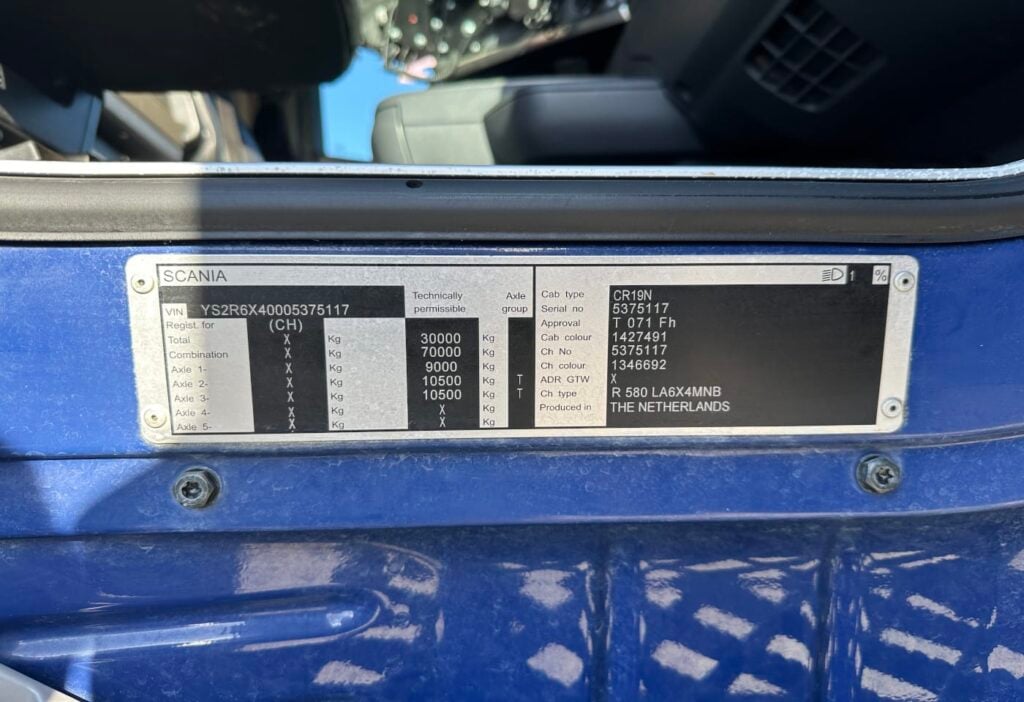 2015 Scania R580 6x4 SZM/Ballastbrücke