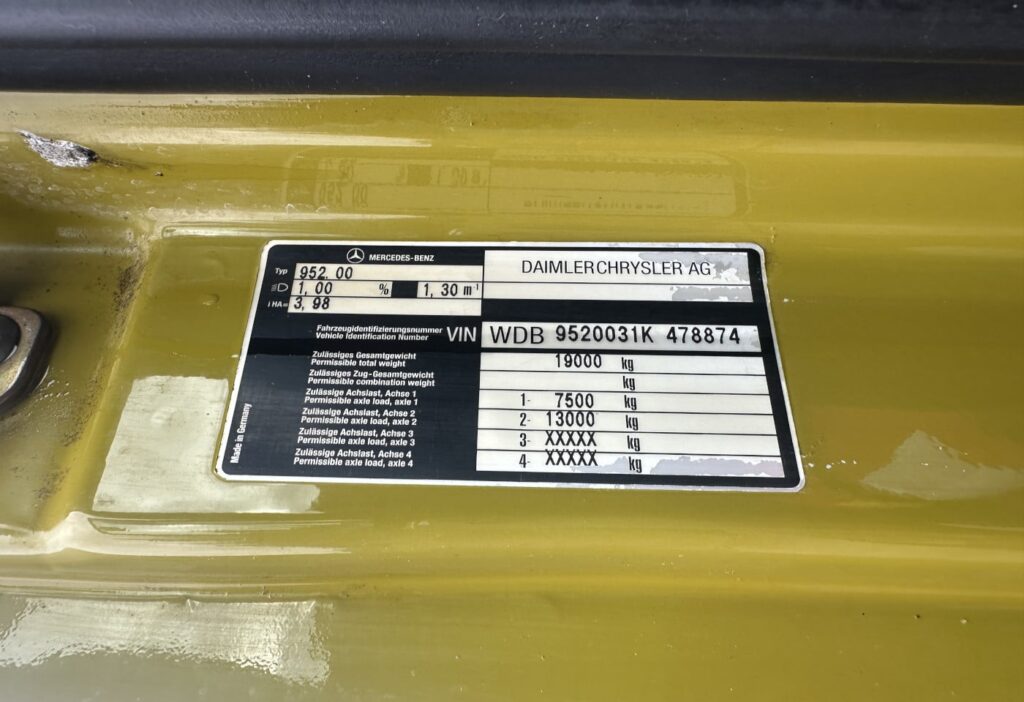 2000 mercedes-Benz Actros 1835-Welaki