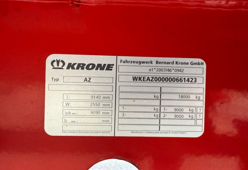 2016 Krone IV/17 / Koffer mit HB