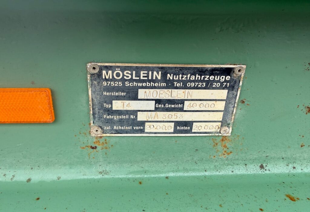 1994 Moeslein T4 Tieflader