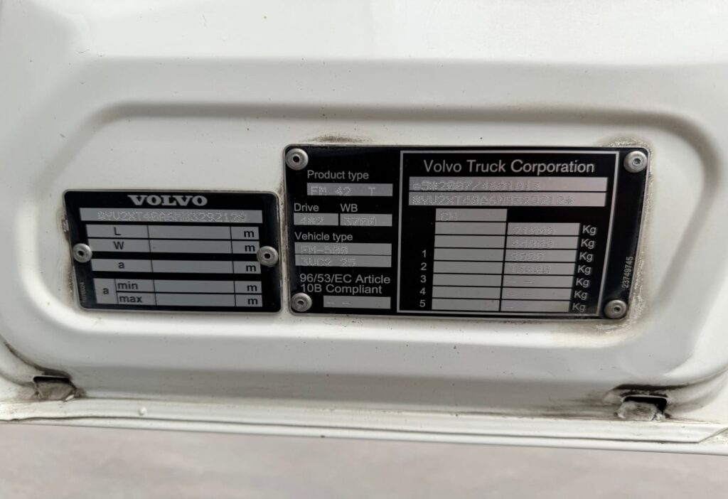 2021 Volvo FM-500 4x2 Kipphydraulik