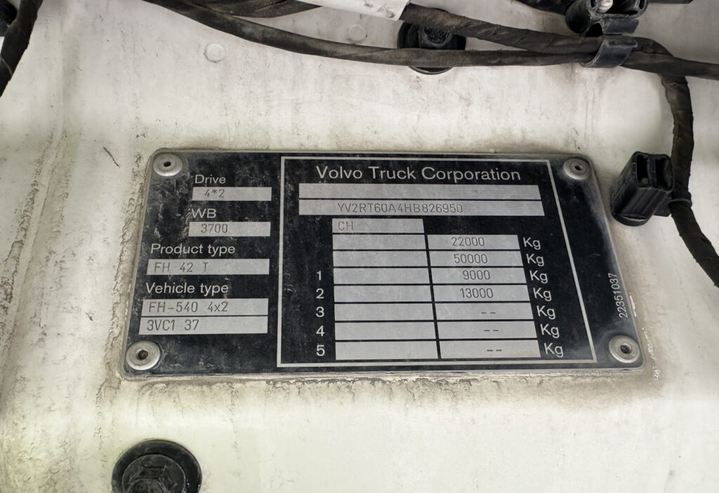 2017 Volvo FH-540 4x4H Kipphydraulik