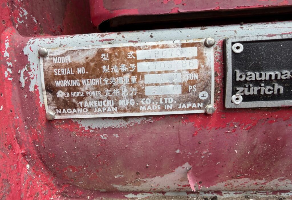 Takeuchi TB070 Raupenbagger