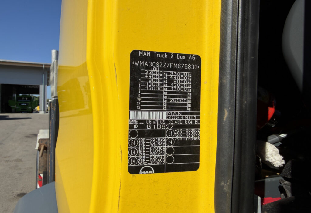 2015 MAN TGS 33.480 6x4 Epsilon S300L98