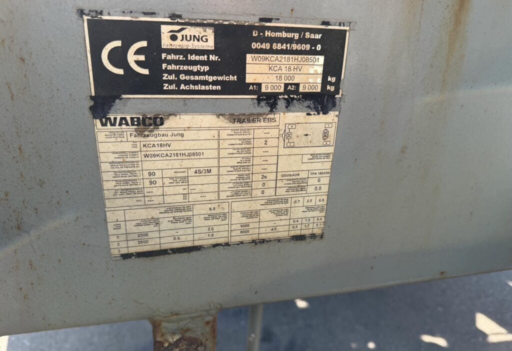 2001 Jung KCA 18 HV Kippfunktion