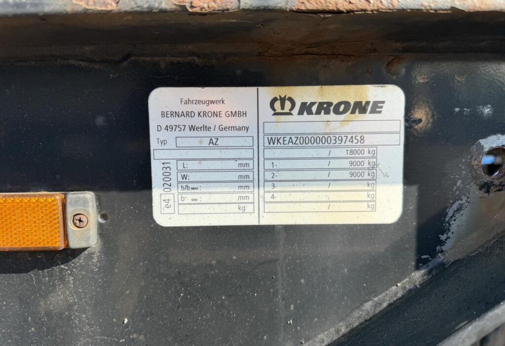 2008 Krone AZ Containeranhänger WB