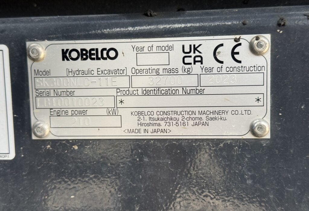 2025 Kobelco SK300NLC-11E
