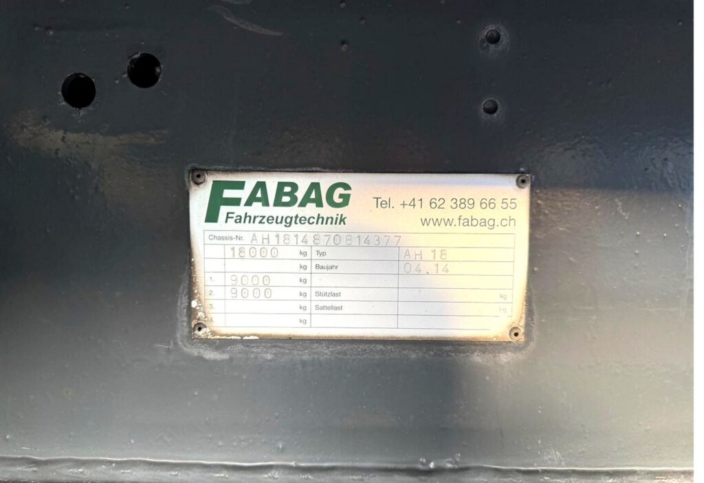 2014 Fabag AH18 Carrier Supra 950 TK