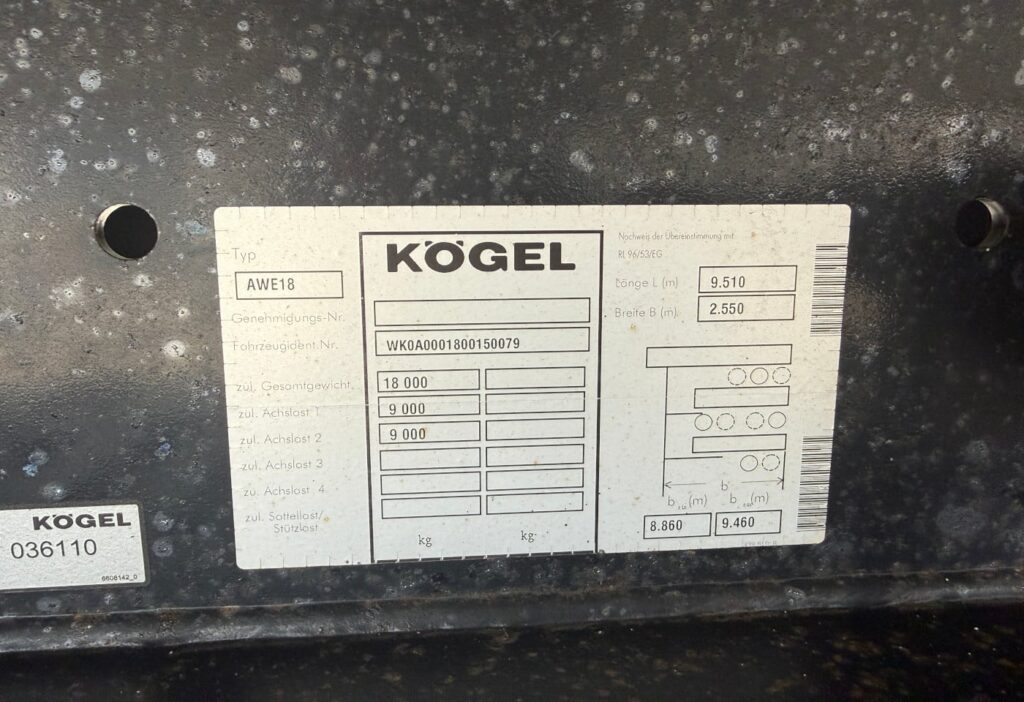 2012 Kögel AWE18 Carrier / HB