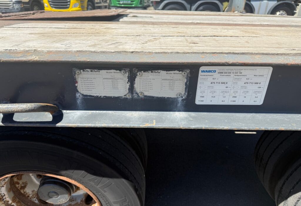 2001 Mueller Mitteltal T40 Tieflader