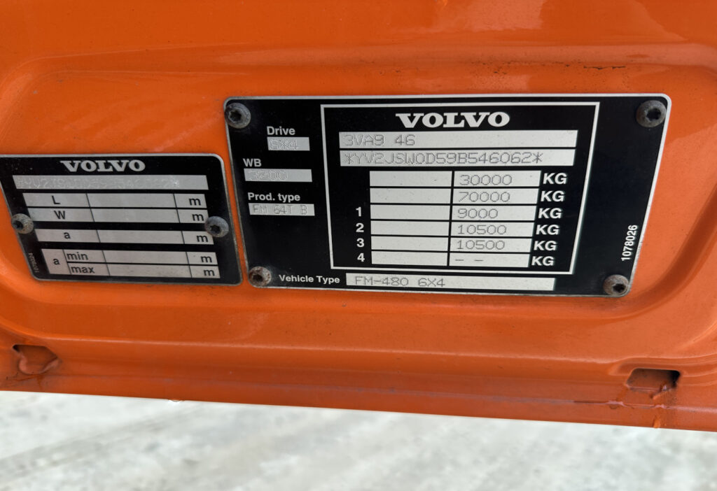 2009 Volvo FM-480 6x4T Kipphydraulik