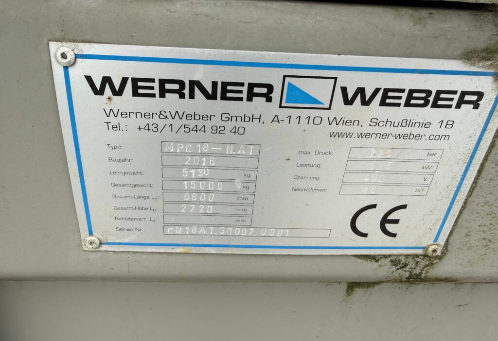 2016 Werner MPC 18 Hakenpressmulde