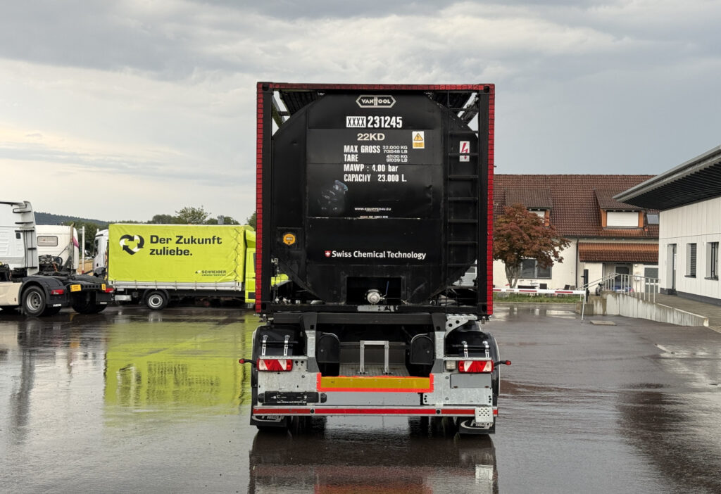 2019 Fliegl SDS 380 + Tankcontainer 20ft, 23.000L, Edelstahl