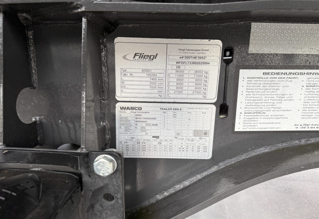 2019 Fliegl SDS 380 + Tankcontainer 20ft, 23.000L, Edelstahl