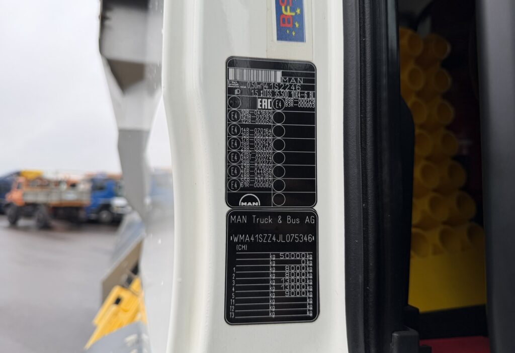 2018 MAN TGS 35.500 10x4 Kipper
