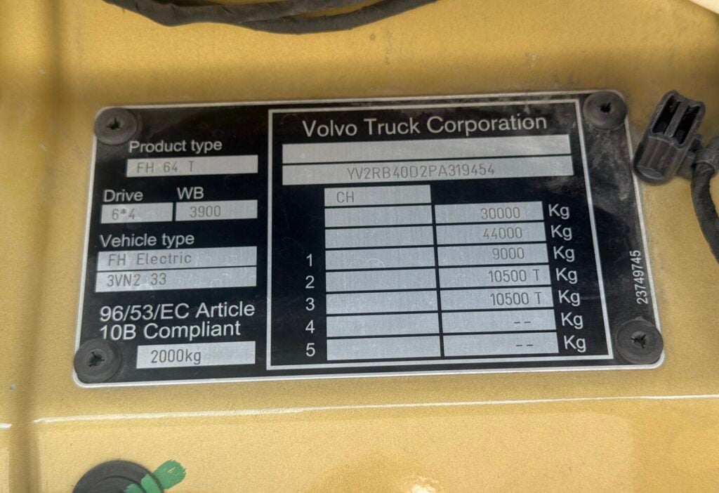 2023 Volvo FH Electric 6x4 + Meiller MHKA