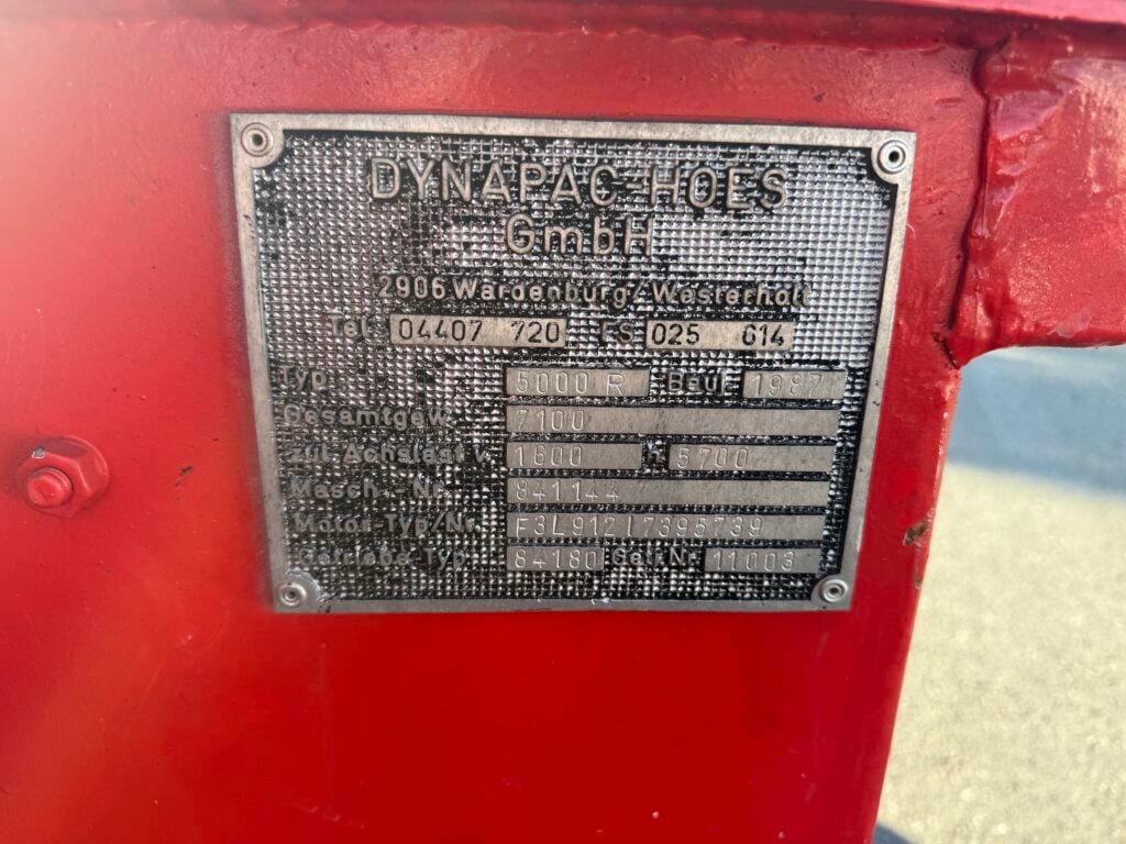 1987 Dynapac-Hoes 5000 R Strassenfertiger