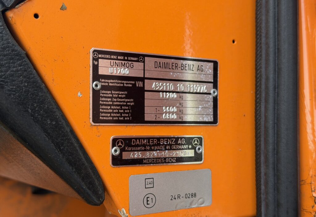 1985 UNIMOG 1700