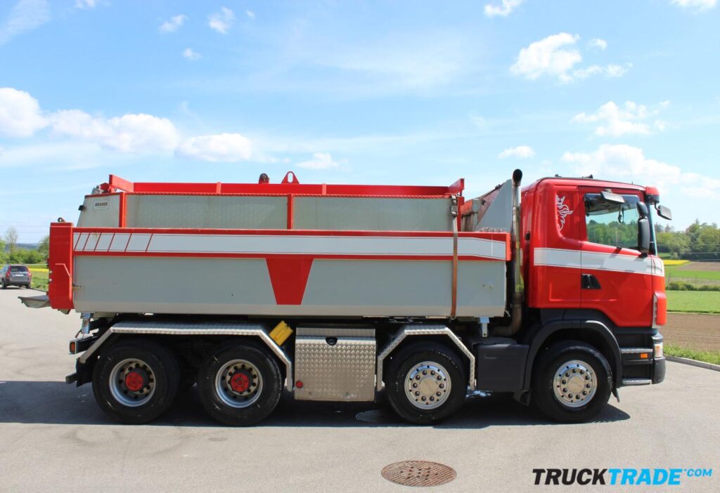Scania R 420 CB 8x4 2-Seitenkipper + Thermosilo Graber 2 Kammern
