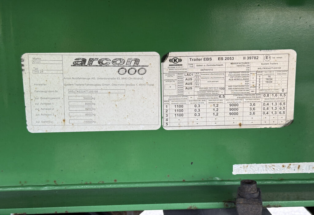 2007 Arcon TKS 24 Carrier 1850