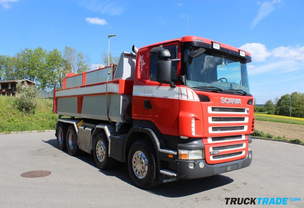 Scania R 420 CB 8x4 2-Seitenkipper + Thermosilo Graber 2 Kammern