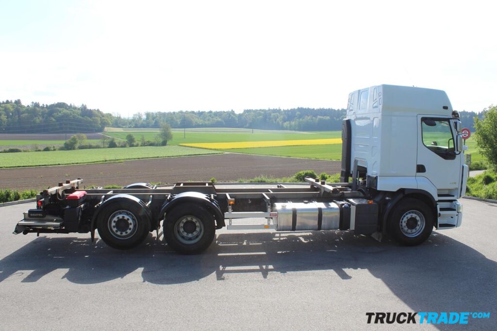 Renault Premium 430 6x2 BDF Chassis Container mit Hebebühne