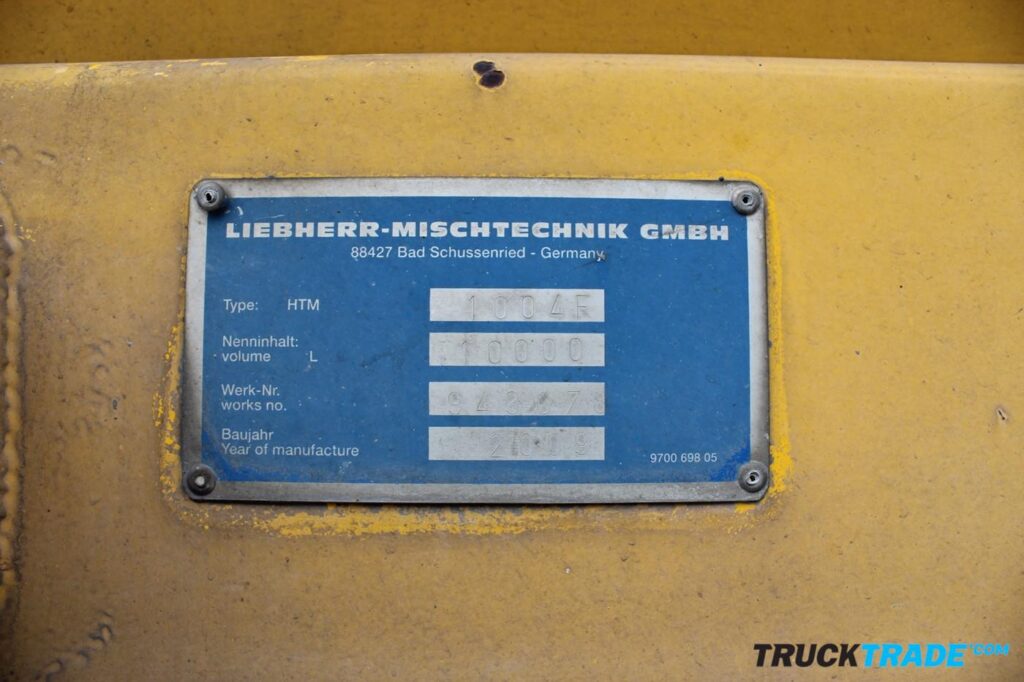 Liebherr Betonmischer 10m³ Aufbau