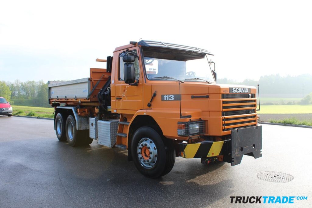 Scania T113 6x2 Seilgerät mit Kran