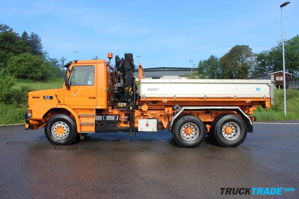 Scania T113 6x2 Seilgerät mit Kran