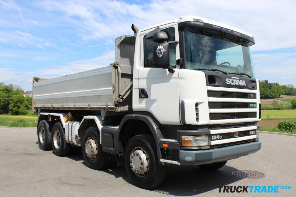 Scania R124 CB 8x4 HZ 3-Seitenkipper