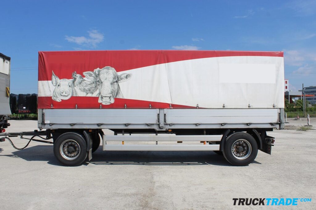 Fliegl ZPS 180 Brücke mit Blache Anhänger