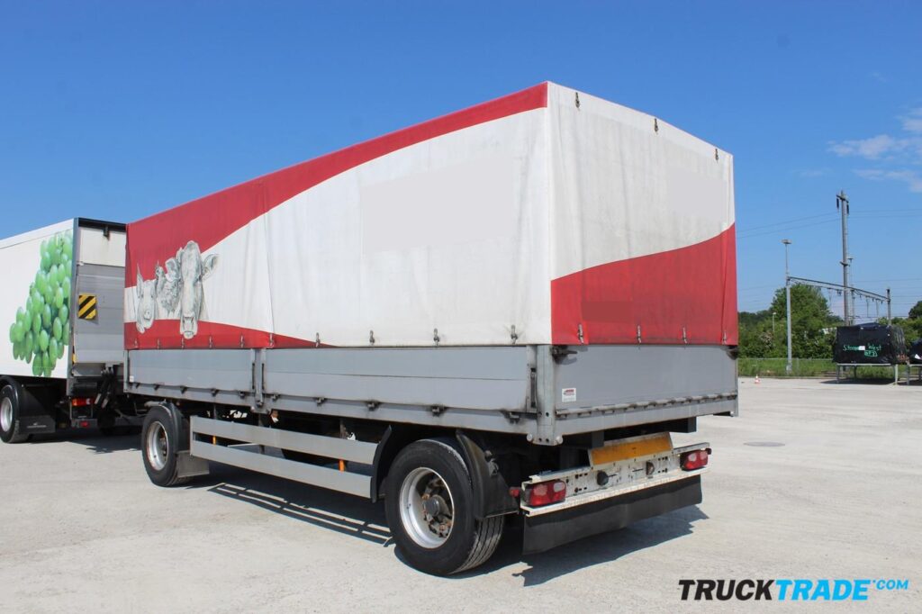 Fliegl ZPS 180 Brücke mit Blache Anhänger