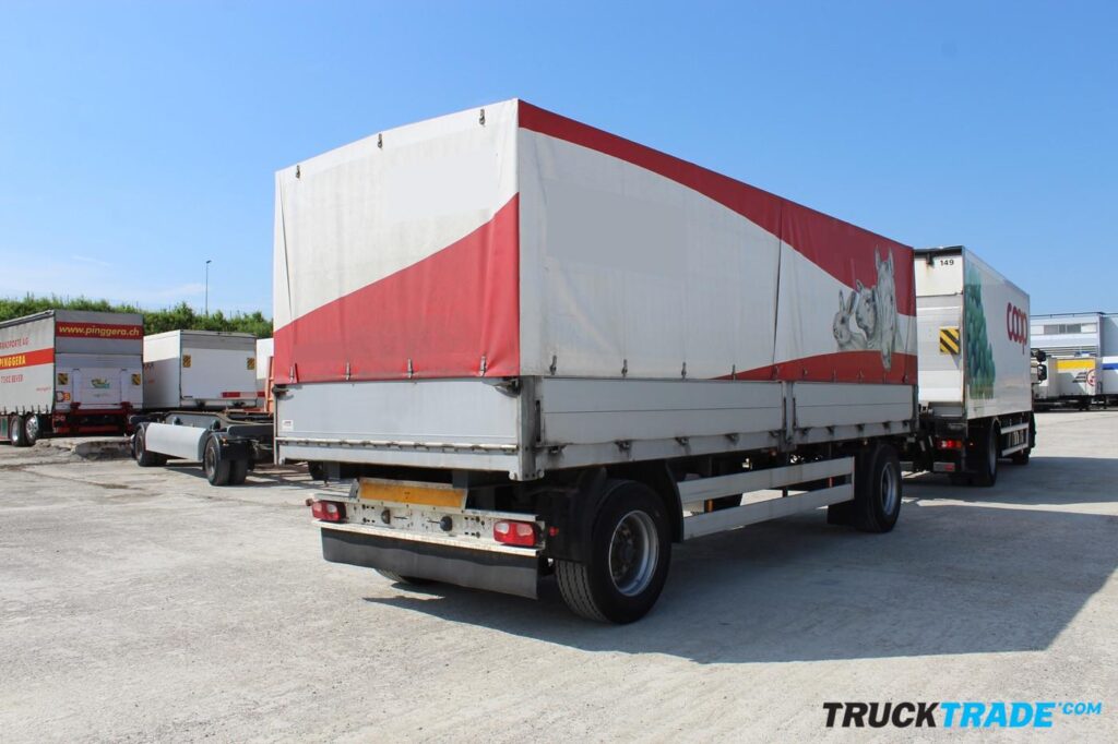 Fliegl ZPS 180 Brücke mit Blache Anhänger
